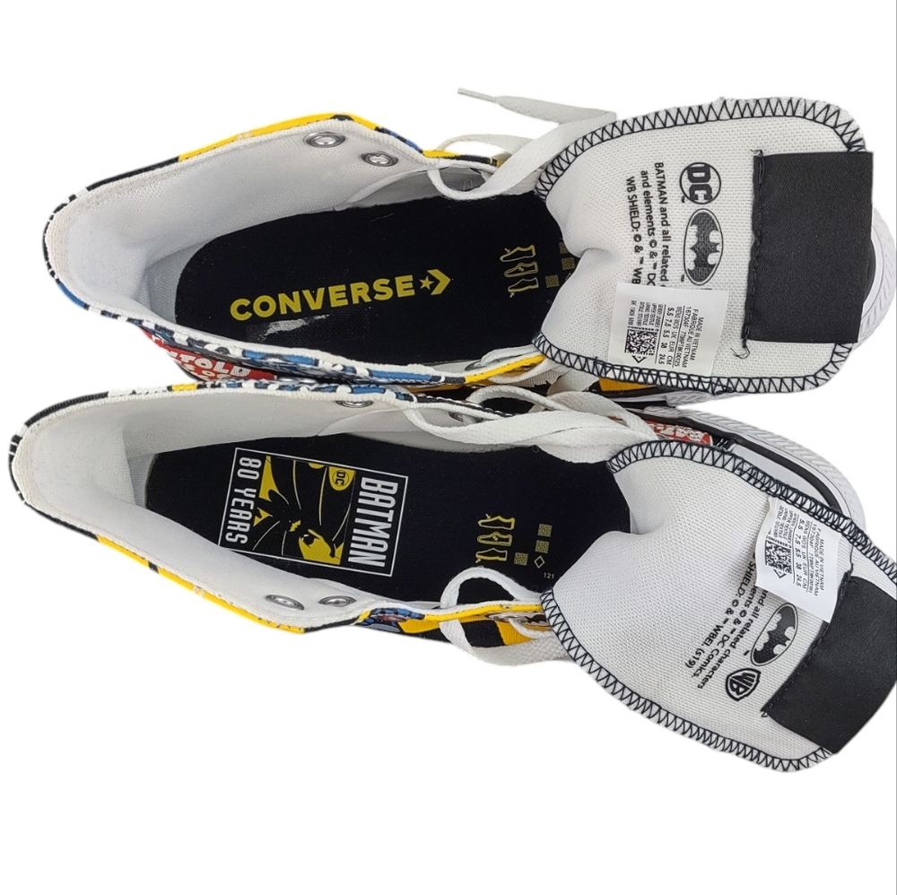 Converse Unisex Batman 80th Anniversary Sneakers (M 5.5 W 7.5) - Picture 7 of 15